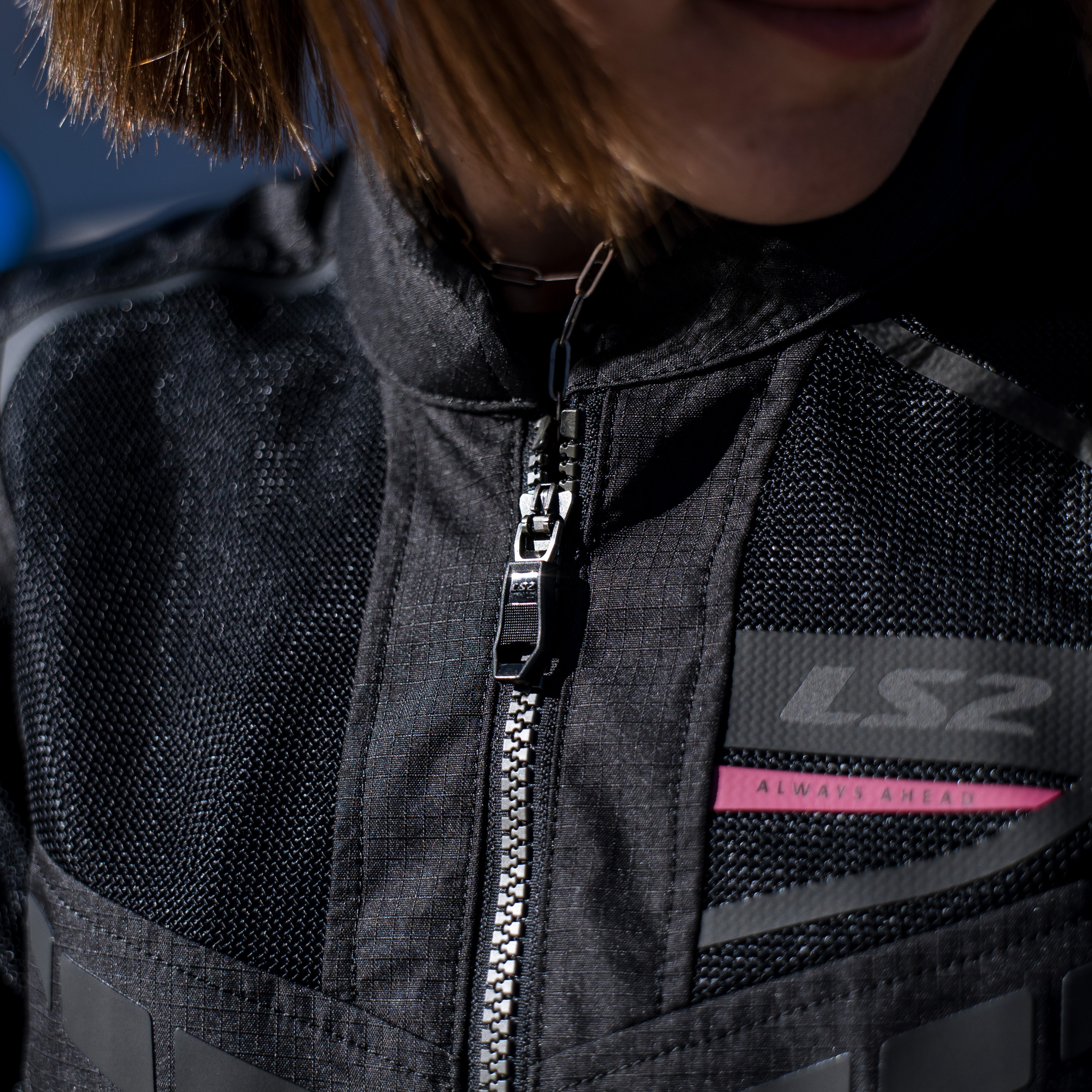 Campera Ls2 Garda Air Mujer Negra / Rosa